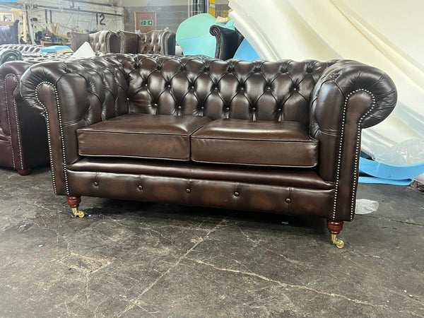 Stunning 2 seater Chelsea sofa in Antique Brown Leather - Cancelled Order
