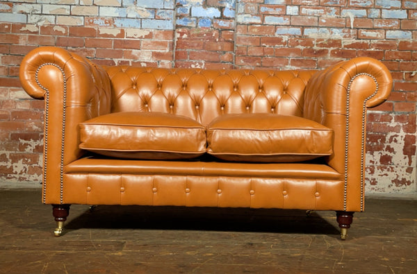 Extra Special -  2 seater Chelsea Sofa in Hand Dyed Cognac Leather