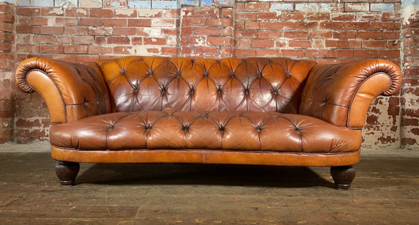 Vintage Oskar Chesterfield sofa. Restored.