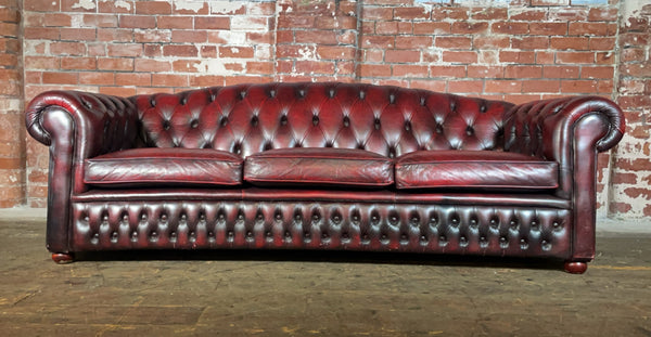 Oxford 4 seater Sofa Restored vintage