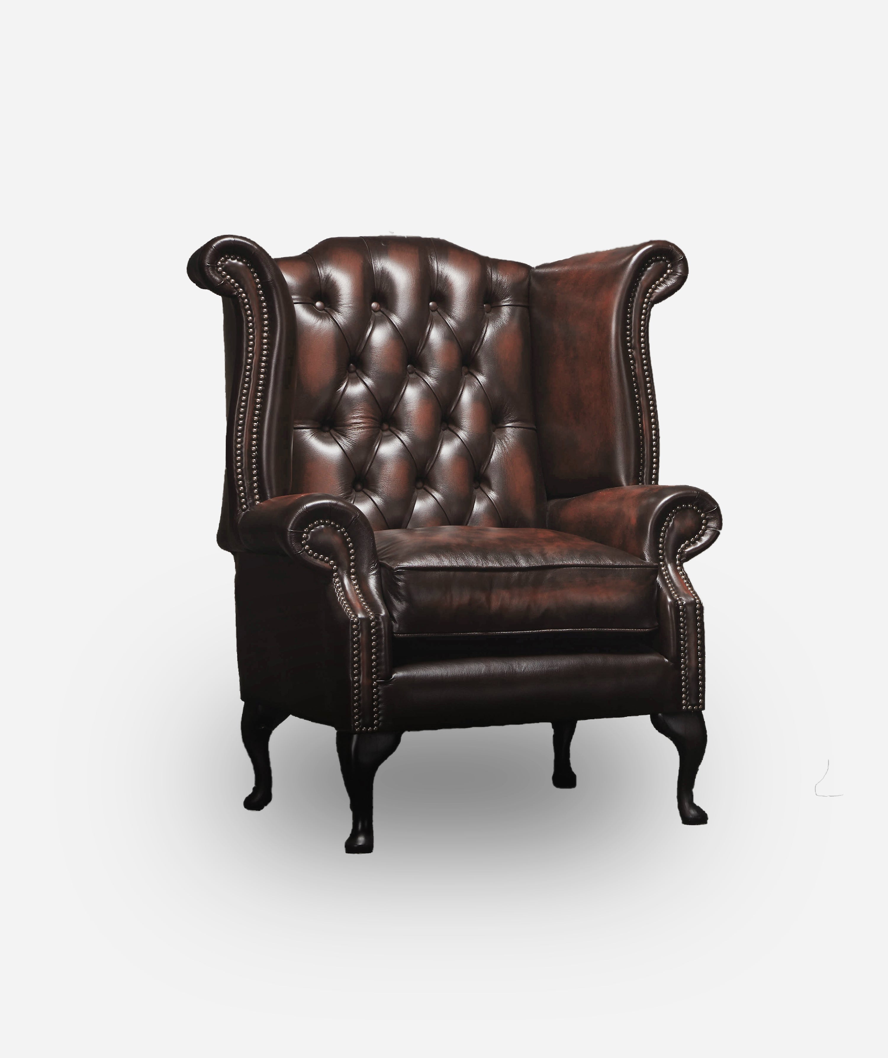 Queen Anne Chesterfield Lounge Chair - Great British Chesterfields 